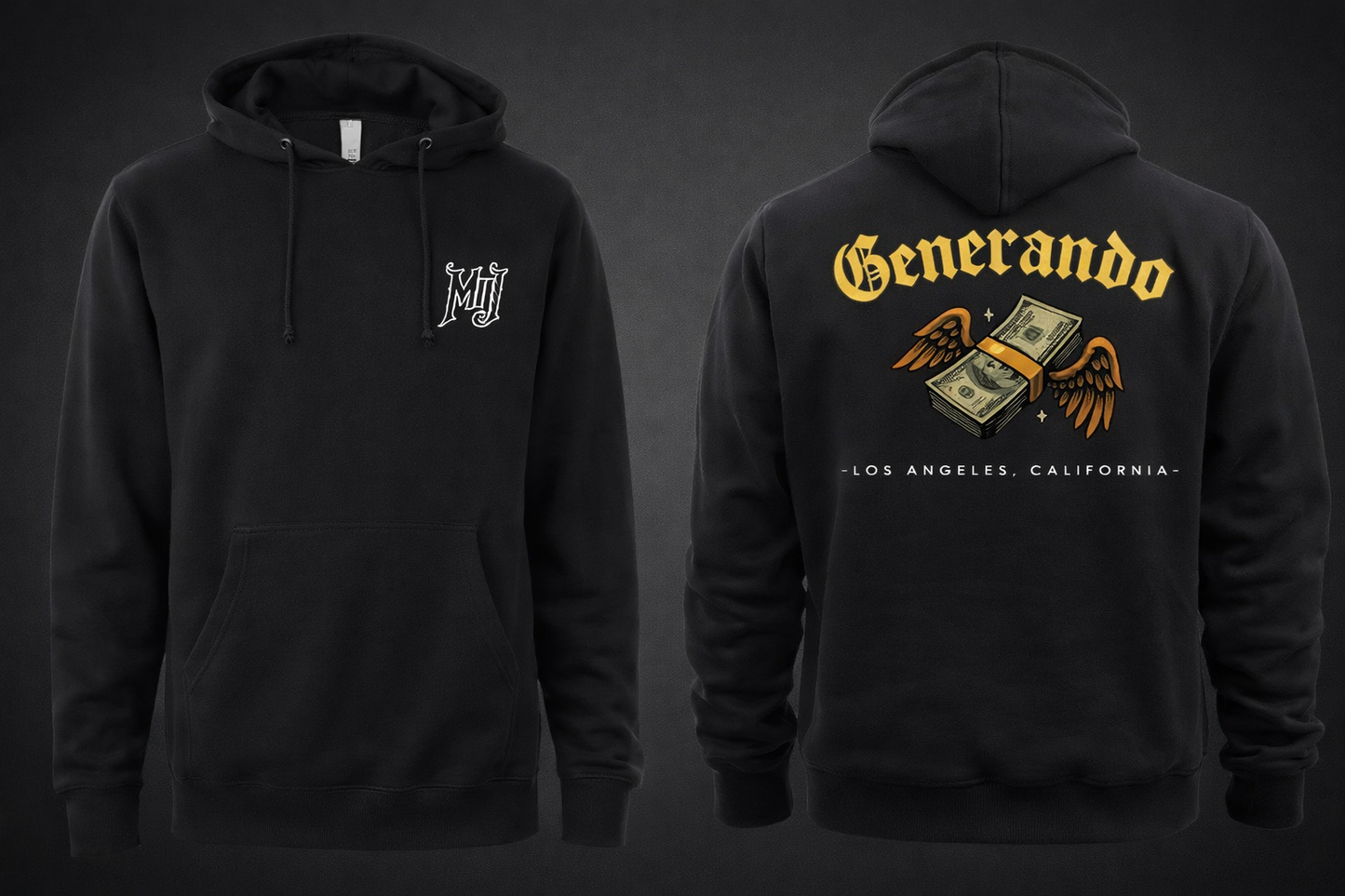 “GENERANDO” Rhinestone Hoodie